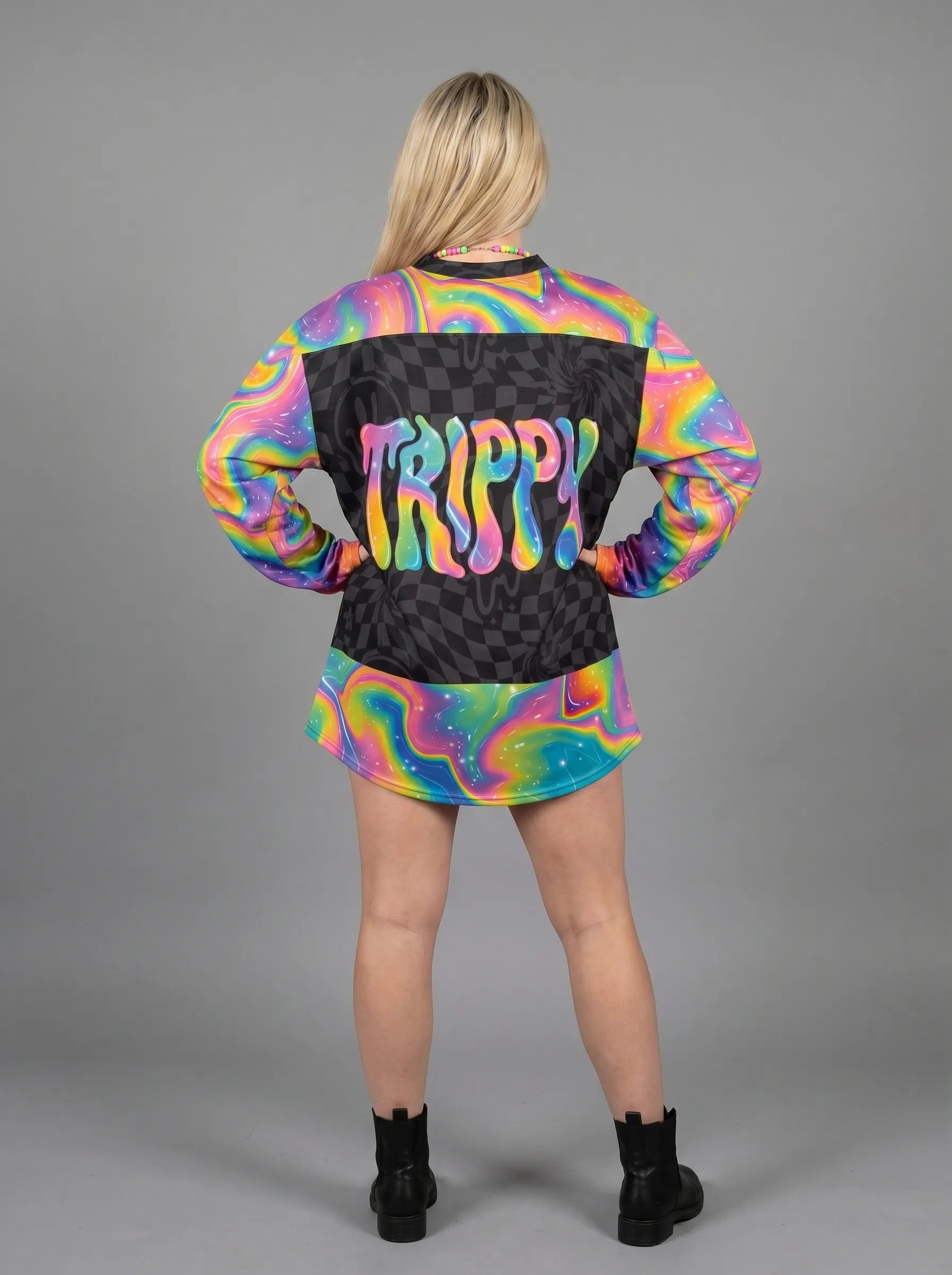 Trippy Smiley Rave Hockey Jersey