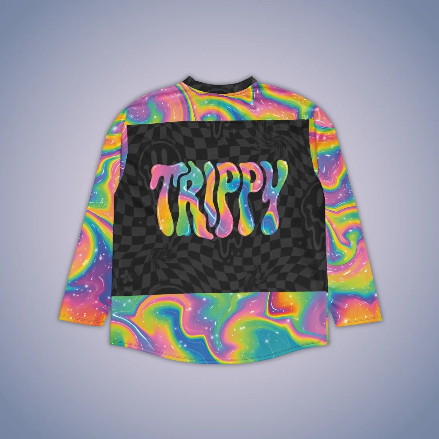 Trippy Smiley Rave Hockey Jersey